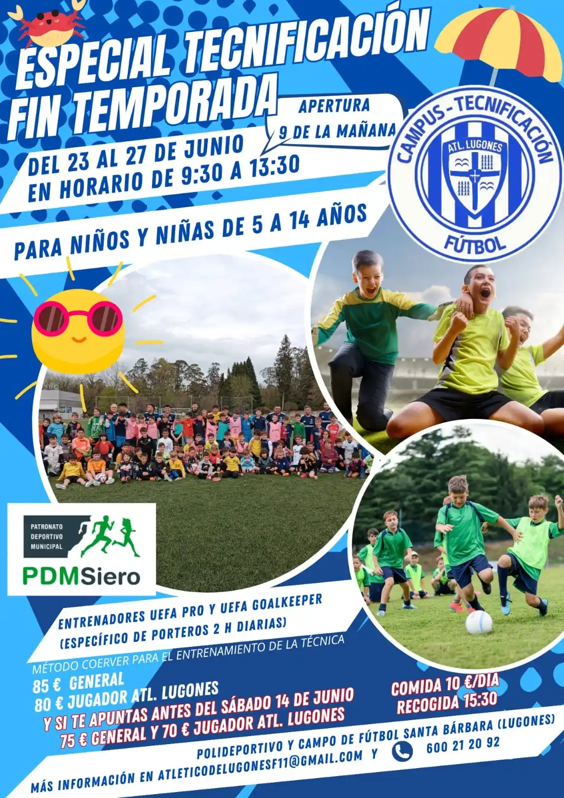 Image from Atlético de Lugones: ⚠️ Mañana último día para apuntarse a la Tecnificación.  ¡ÚLTIMAS PLAZ...