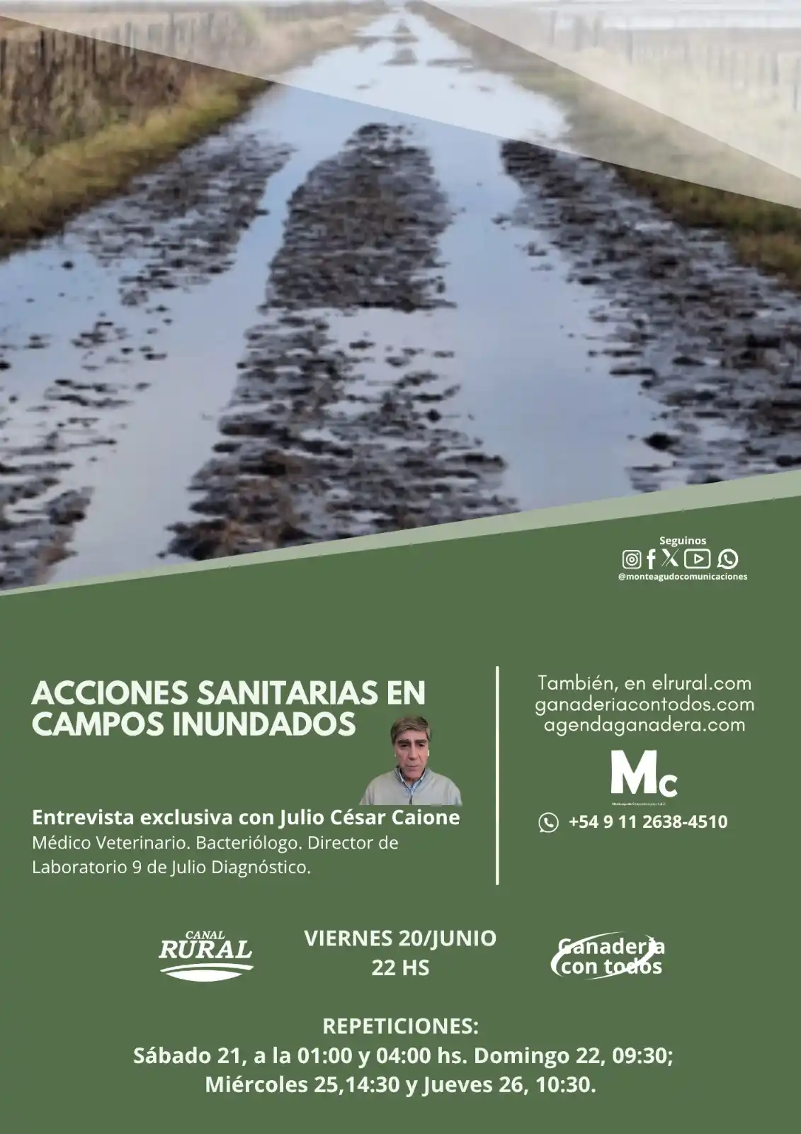 Image from Monteagudo Comunicaciones: 🐄🌱🌾🚜¡¡¡MAÑANA!!! 🚜🌾🌱🐄 Viernes 20 de Junio,  a las 22 hs., en G...