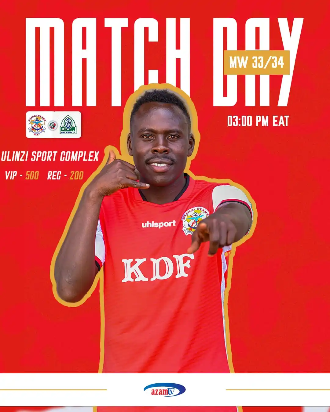 Image from ULINZI STARS FC: 🔴 𝗠𝗔𝗧𝗖𝗛𝘿𝘼𝙔 ⚪️ Matchday at Ulinzi Sports Complex 🙌We take on...