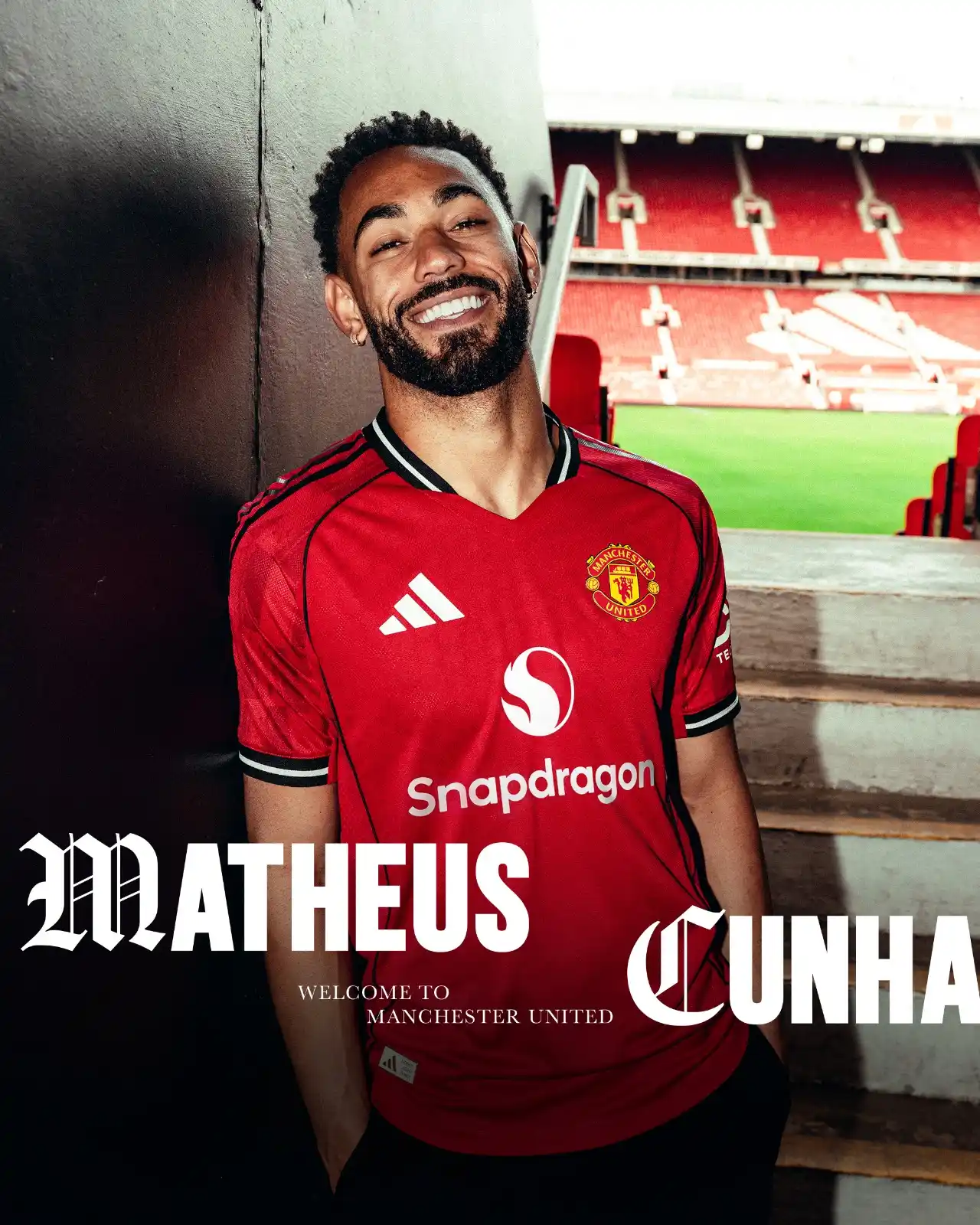 Image from FANCY DI MARIA(The Sportsgod): Matheus Cunha has signed a five-year contract at Manchester United, wi...