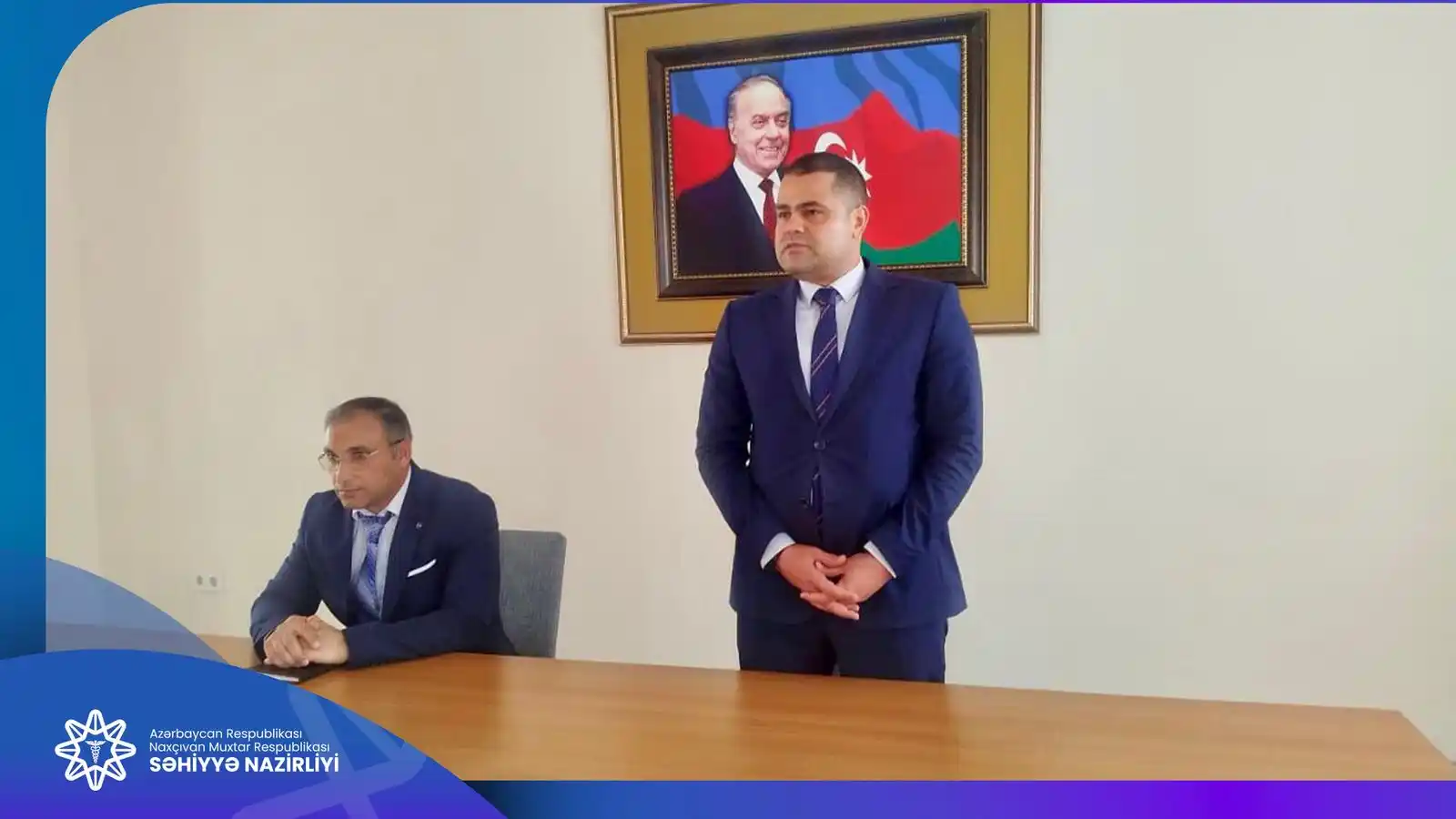 Image from Naxçıvan MR Səhiyyə Nazirliyi: Naxçıvan Muxtar Respublikası səhiyyə naziri Samiq Sadıxovun müvafiq əm...