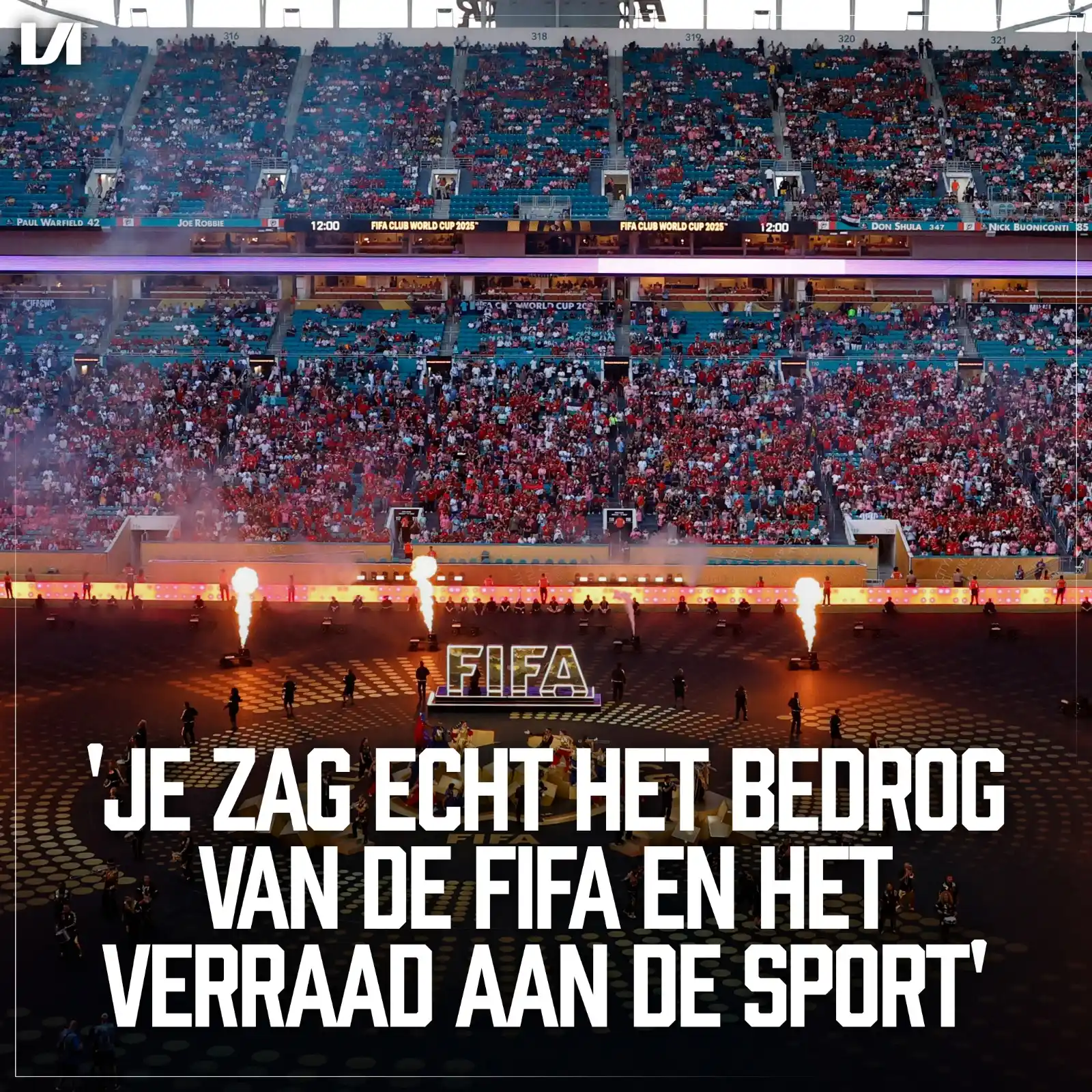 Image from Voetbal International: 🏟️Of de start van het WK voor Clubs een succes was? Nou... De interna...