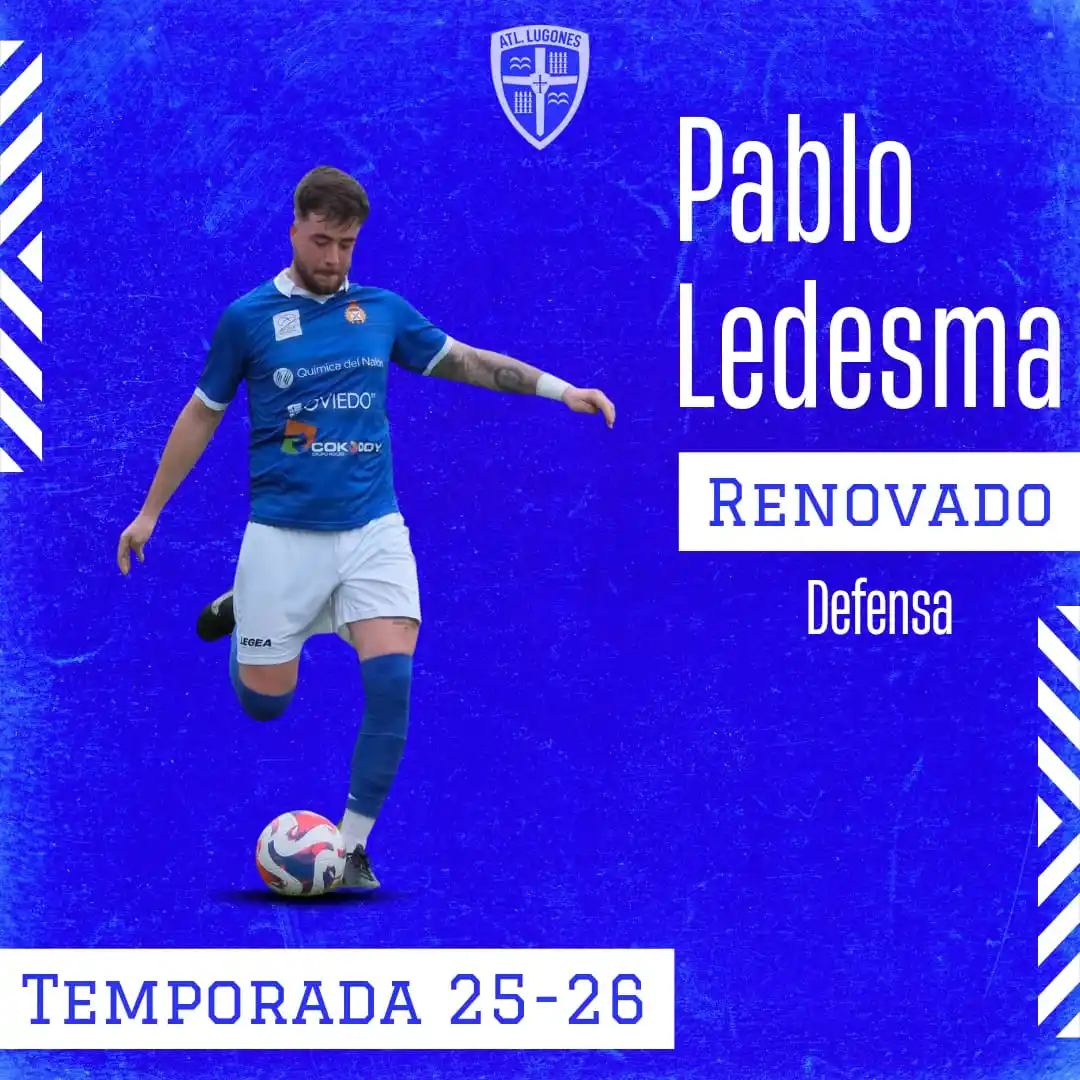 Image from Atlético de Lugones: 📢 𝗣𝗮𝗯𝗹𝗼 𝗟𝗲𝗱𝗲𝘀𝗺𝗮 𝗿𝗲𝗻𝘂𝗲𝘃𝗮 𝘀𝘂 𝗰𝗼𝗺𝗽𝗿𝗼𝗺𝗶𝘀𝗼....