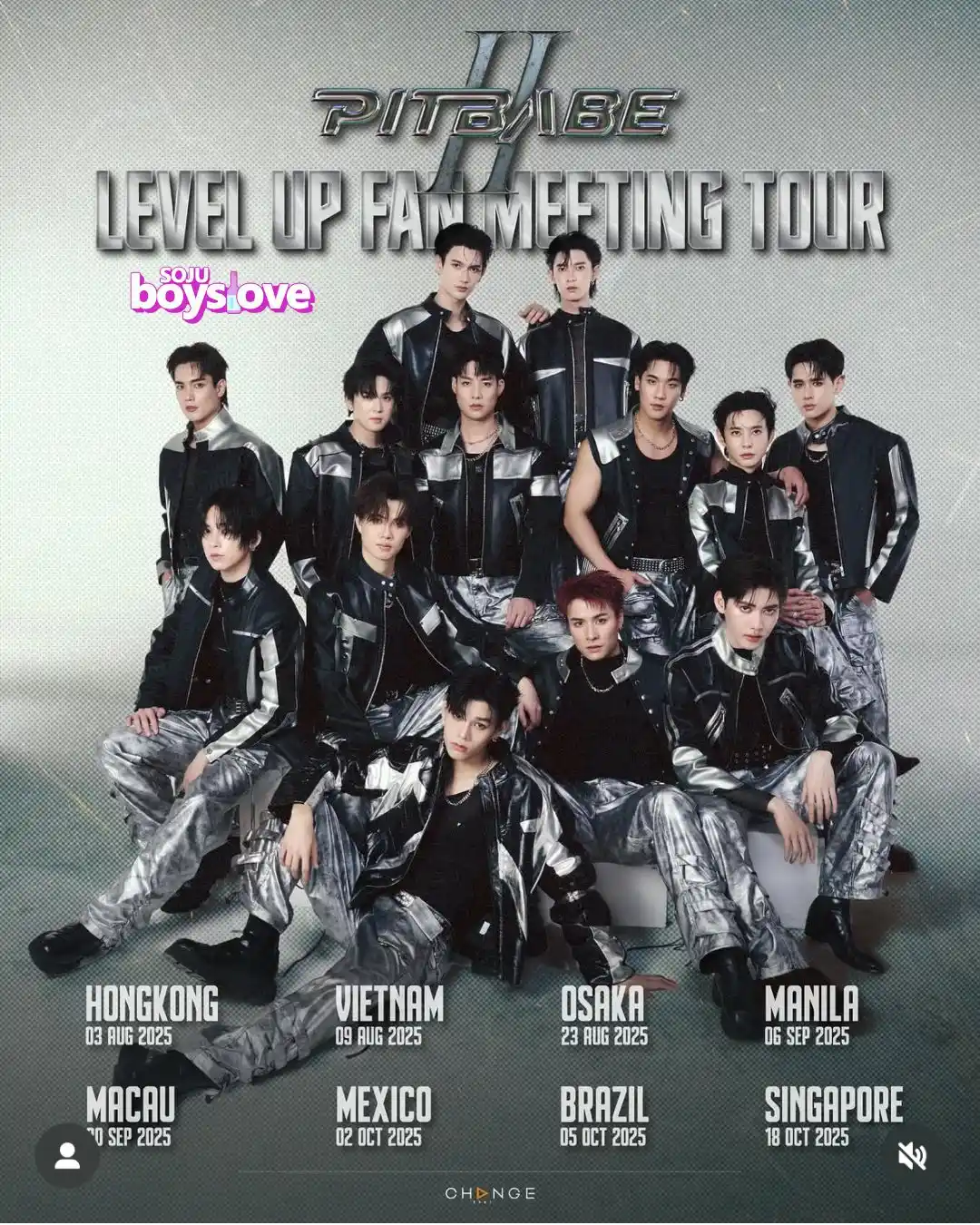Image from Soju BoysLove: 🚨 PIT BABE NO BRASIL! A Change2561 divulgou o pôster com os países qu...