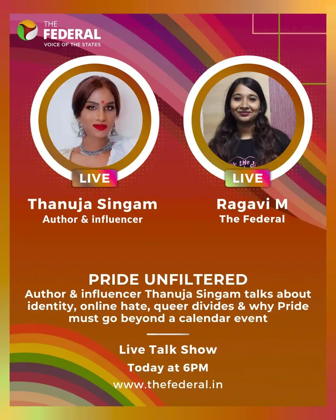 Image from The Federal: Pride Unfiltered | The Federal’s Ragavi M speaks with author & influen...