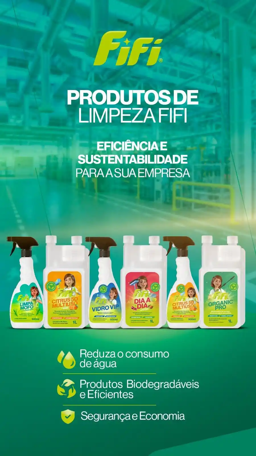 Image from O Município : *Produtos de Limpeza FIFI* 🧼  *Eficiência* e *sustentabilidade* para ...