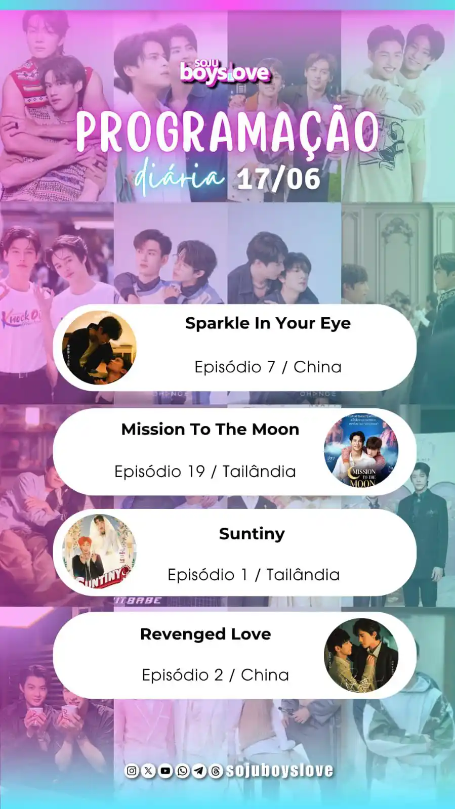 Image from Soju BoysLove: Programação da nossa terça-feira, 17 de junho! ✨ Uma terça-feira bem ...