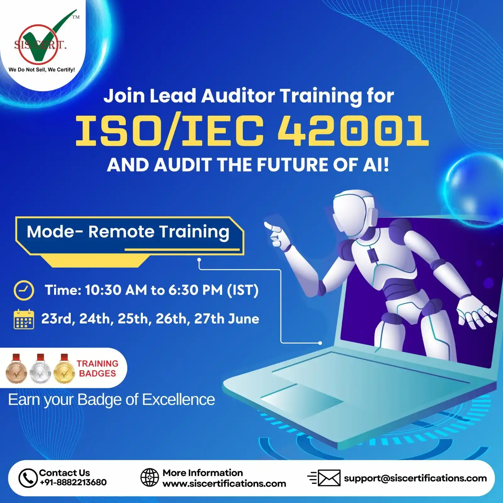 Image from SIS Certifications Pvt Ltd: _*🎓 Ready to Lead in AI Governance?*_  🚀 Join our Upcoming ISO/IEC 4...