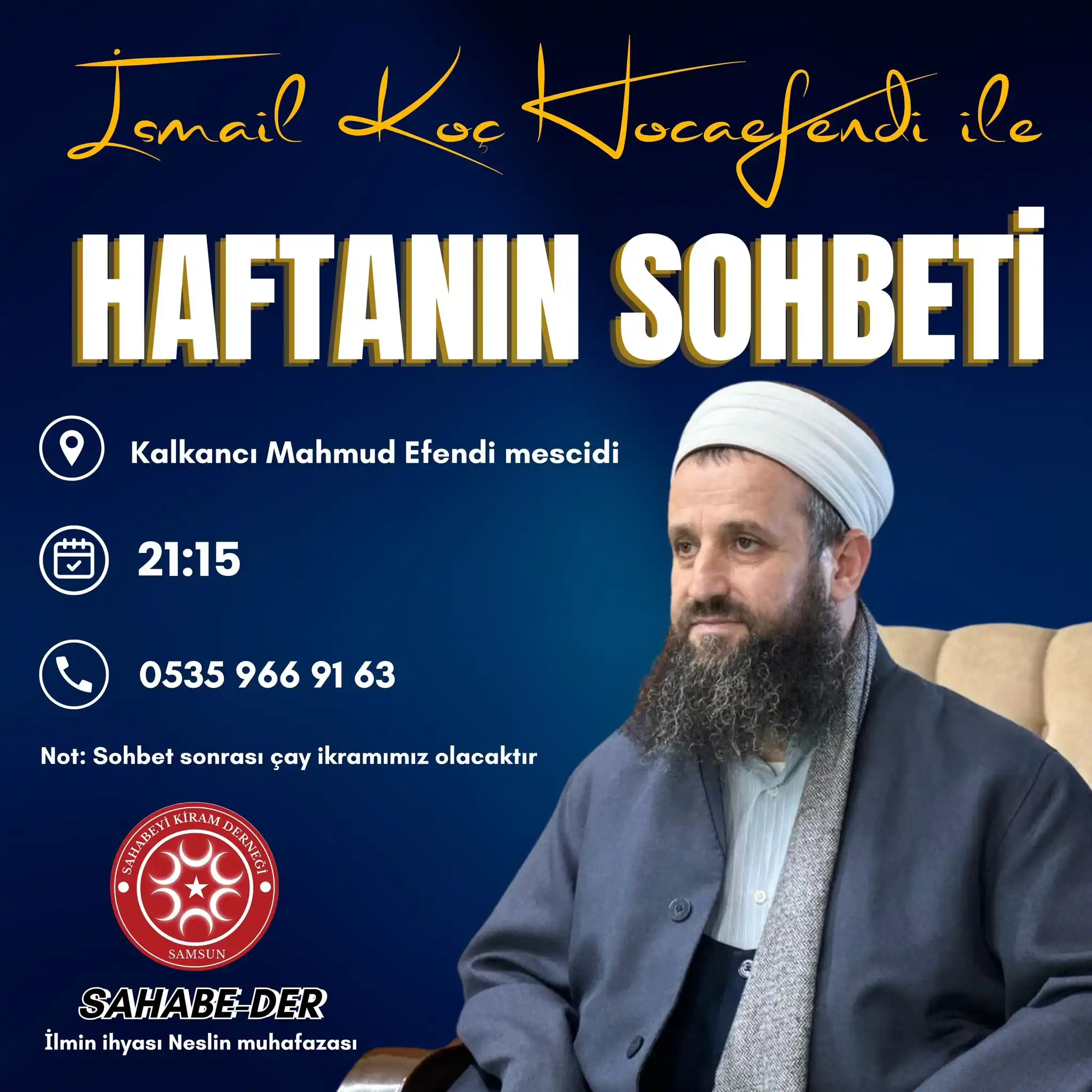 SAMSUN SAHABEYİ KİRAM İLME HİZMET VE YARDIMLAŞMA DERNEĞİ post