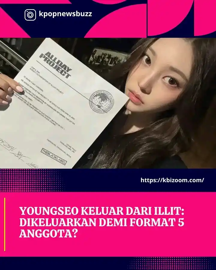 Image from Seputar Kpop & Kdrama Tahun 2025/2026 🇰🇷🇰🇷🇰🇷🇲🇨🇲🇨🇲🇨: Spekulasi soal keluarnya Youngseo dari ILLIT kembali mencuat setelah i...