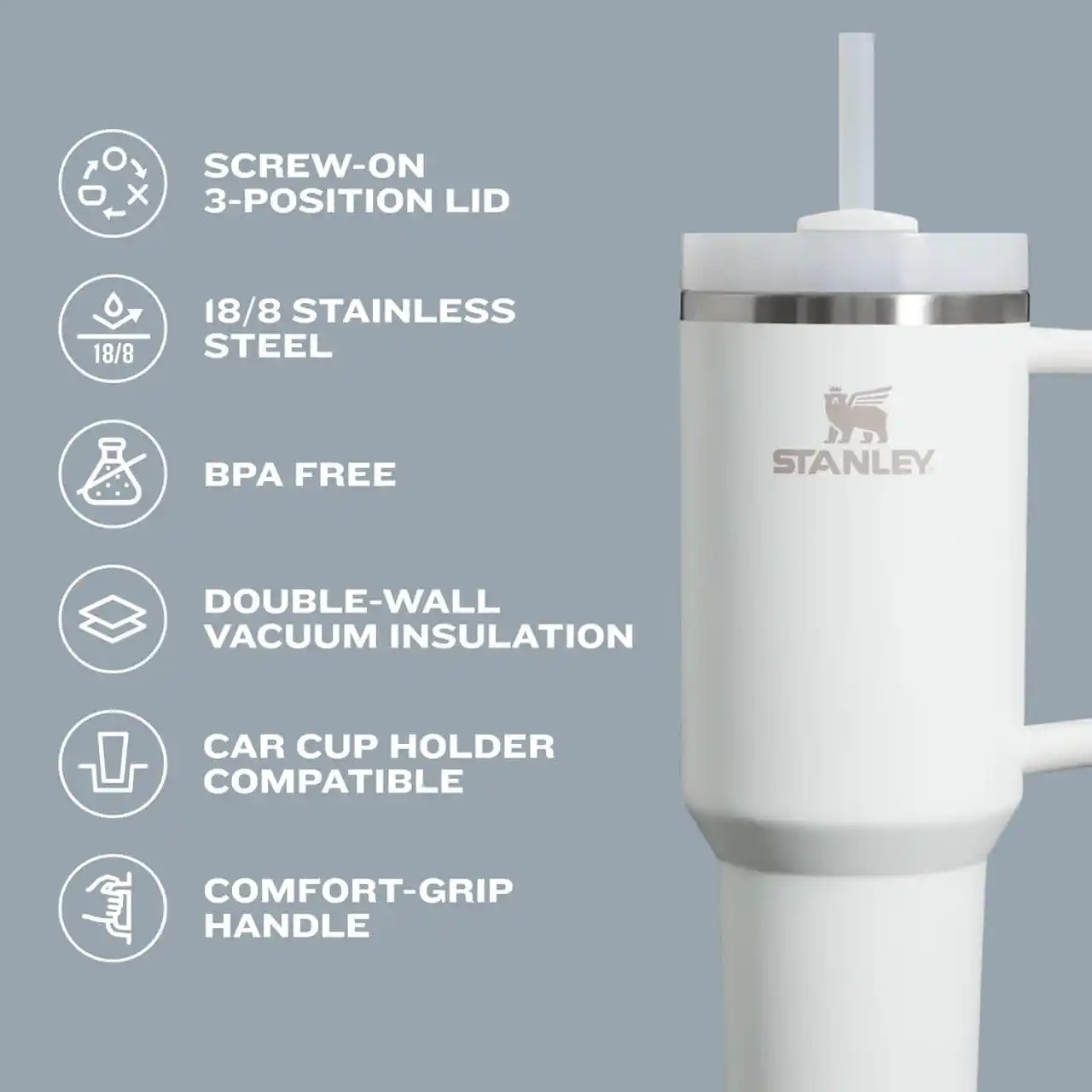 Image from #1 Deals in USA | Network of Indians in America : 🔥Stanley Quencher H2.0 Tumbler with Handle 👉https://amzlink.to/az0n4...