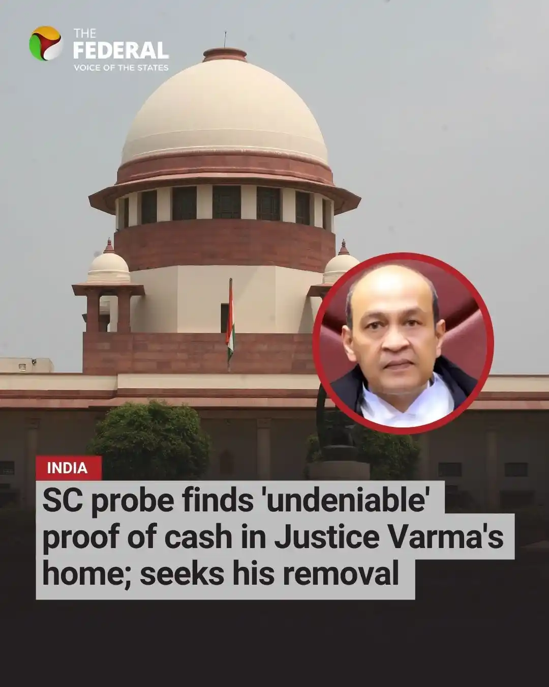 Image from The Federal: Testimonies, videos, photographs established "a large pile" of Rs 500 ...