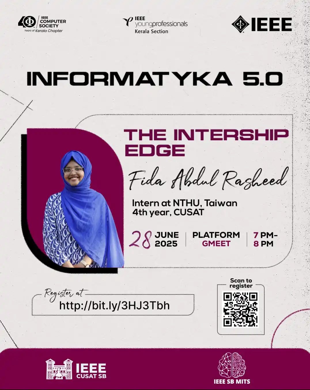 Image from IEEE Computer Society Kerala Chapter: "The only source of knowledge is experience."                         ...