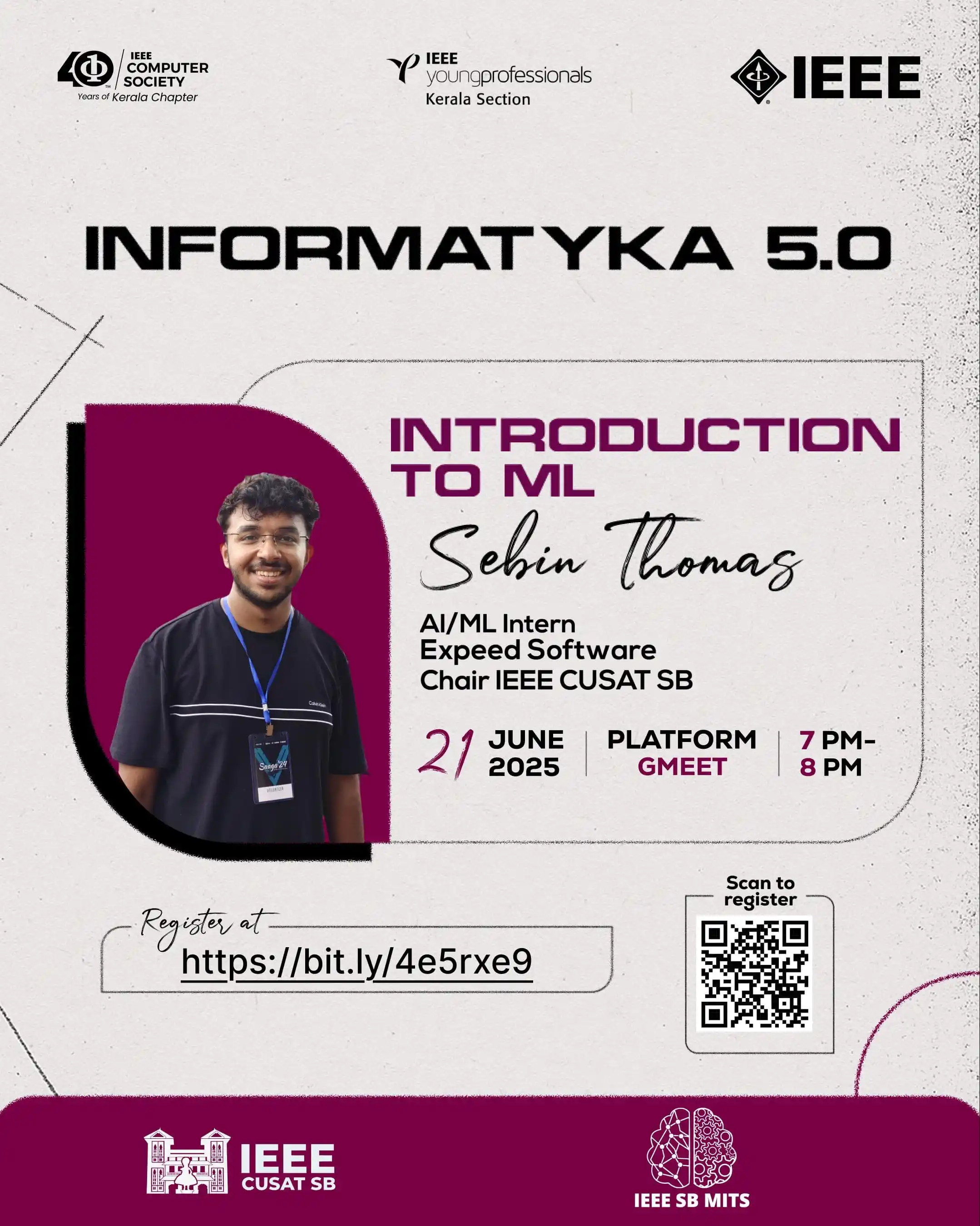 Image from IEEE Computer Society Kerala Chapter: "The science of today is the technology of tomorrow."                 ...
