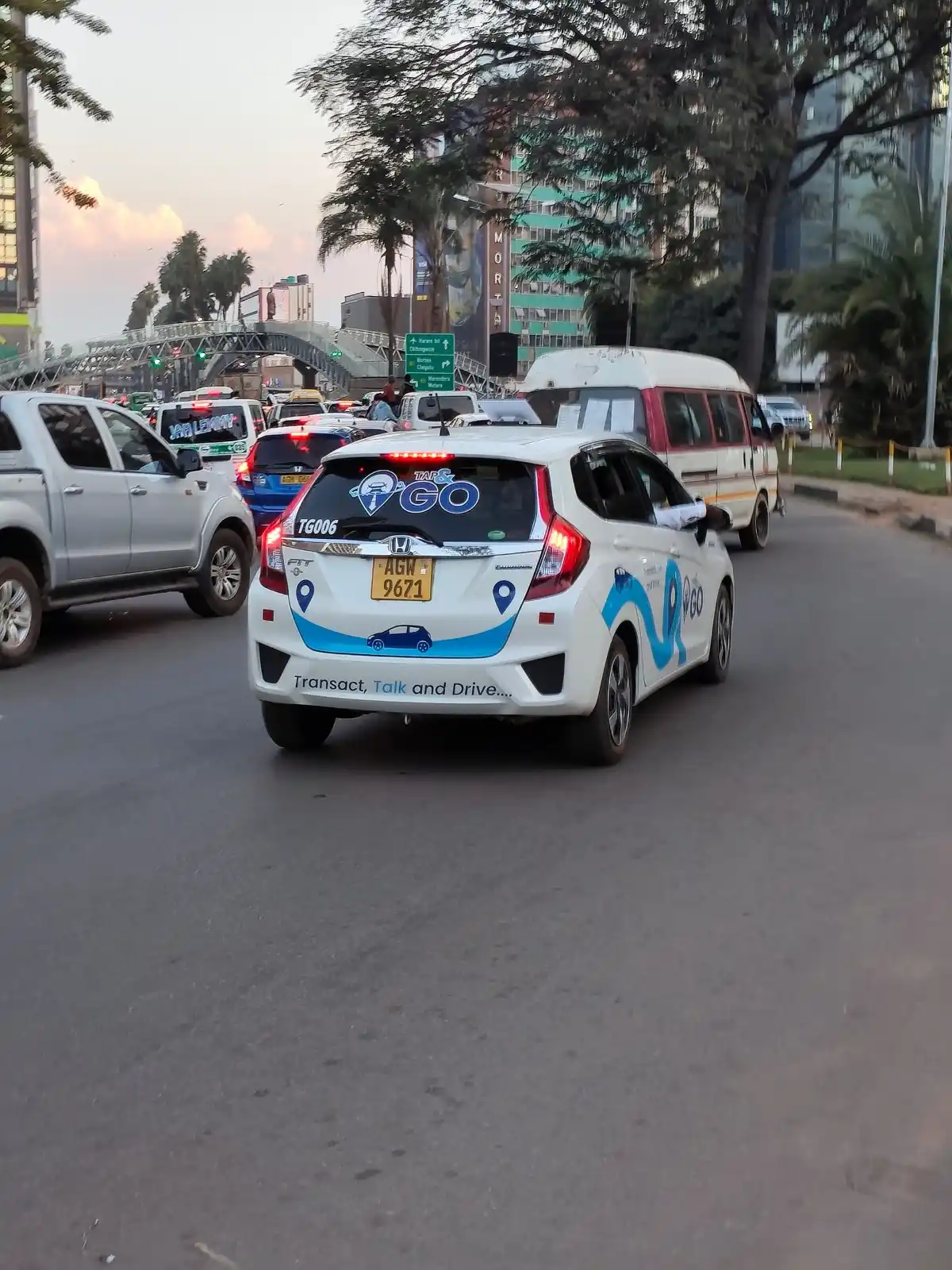 Image from Zimpricecheck.com: There's a new ride-sharing company in Harare called Tap and Go, aiming...