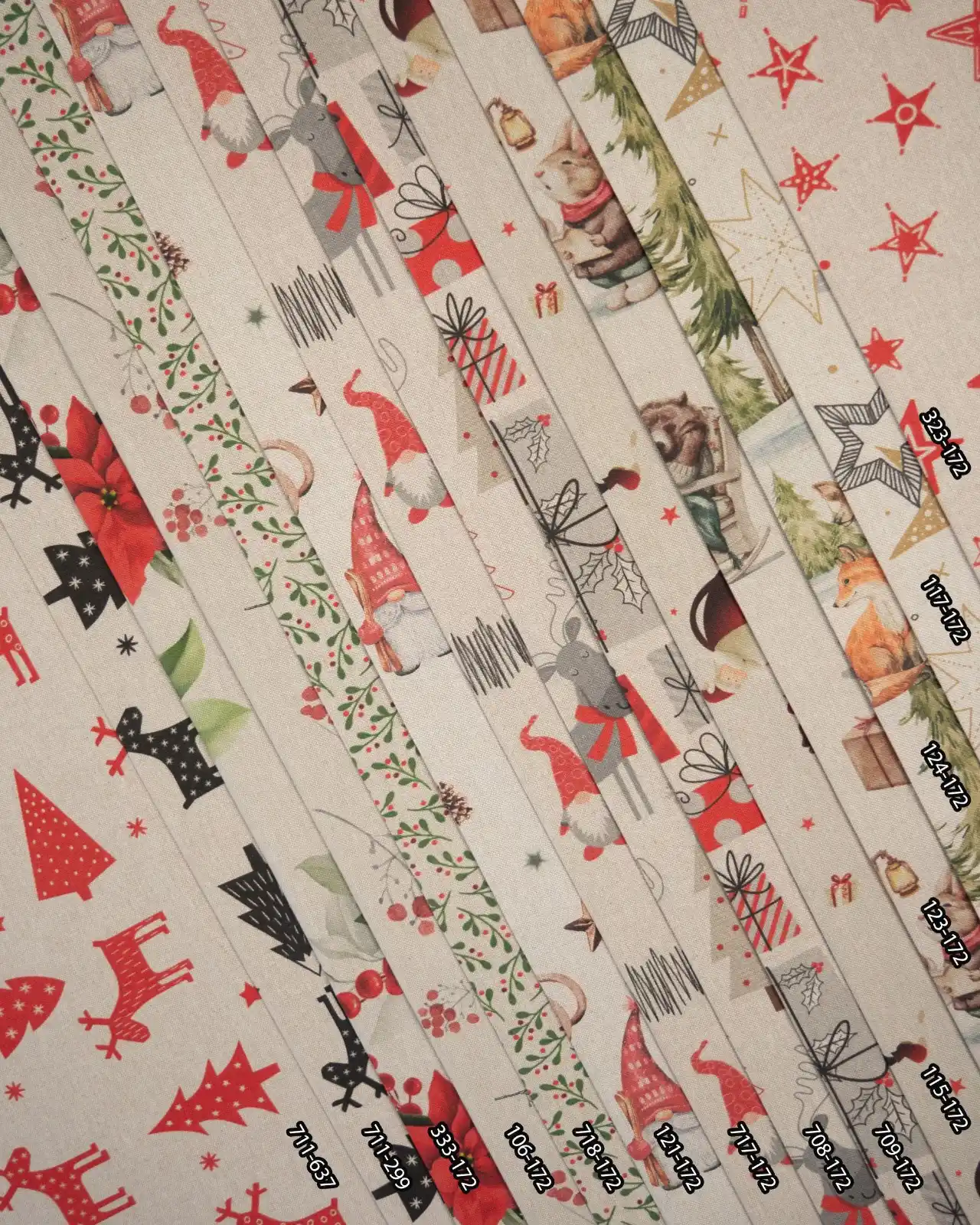 Image from Swafing Stoffe: Weihnachtliche Stoffliebe mit „Christmas“ – Dekostoff in Leinenoptik W...