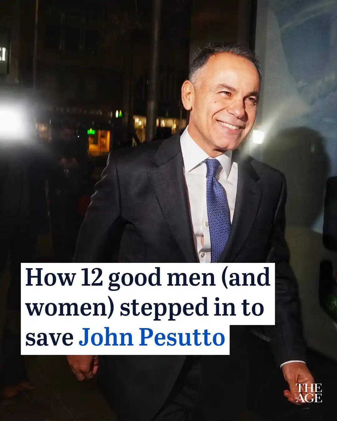 Image from The Age: A group of white knights stepped in to personally guarantee a $1.55 mi...