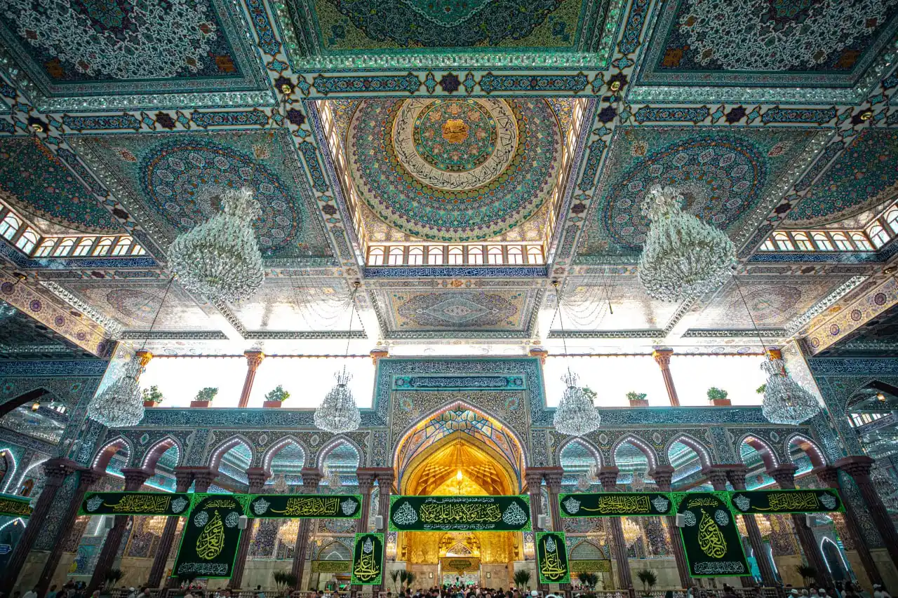 Image from کربلاء ٹوڈے/Karbala today: 💐عید غدیر کی پُرمسرت مناسبت سے روضۂ امام حسین علیہ السلام کے صحن میں...
