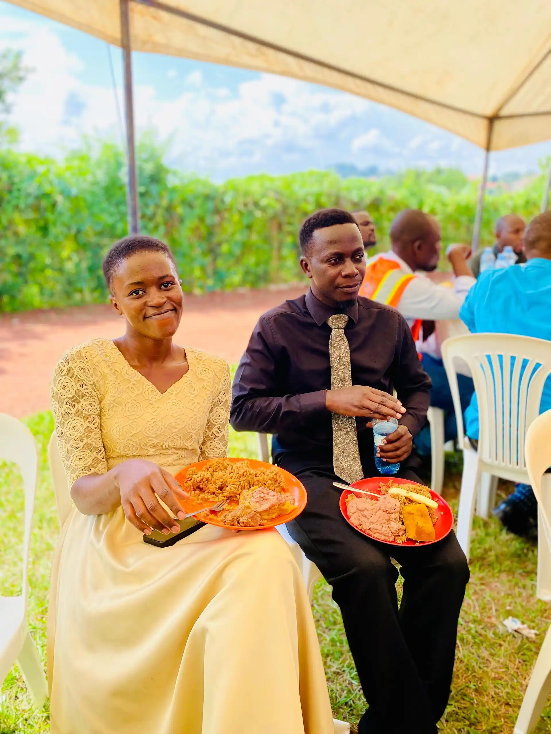 Image from The Hebrews Choir UG: *Because food is Bae 🥰*  SDA Church Ngobe treated us well. Thank you ...