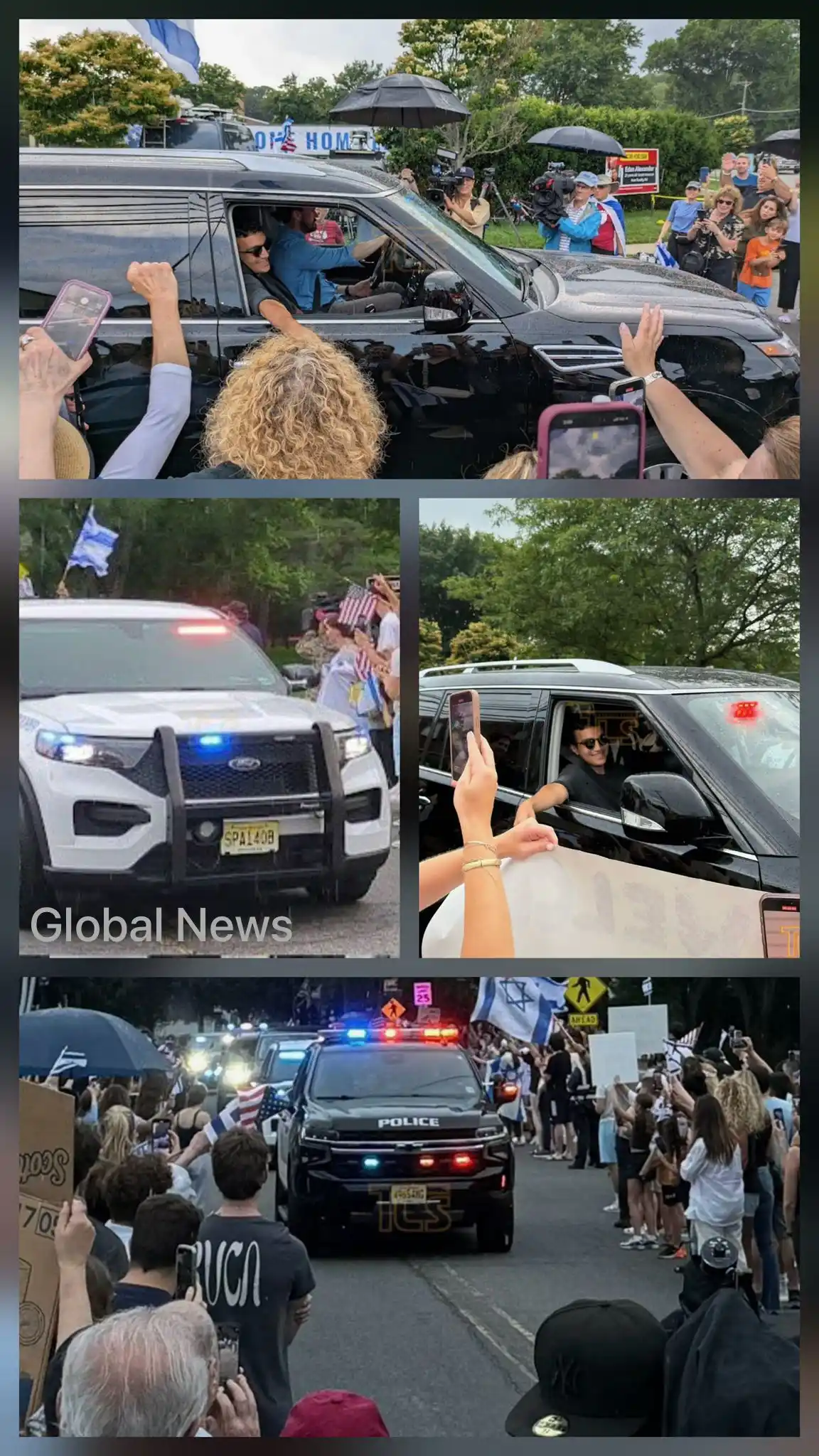 Image from Global News: ברוכים הבאים הביתה: רחובות טנפליי, ניו ג'רזי, היו עמוסים באנשים היום, ...