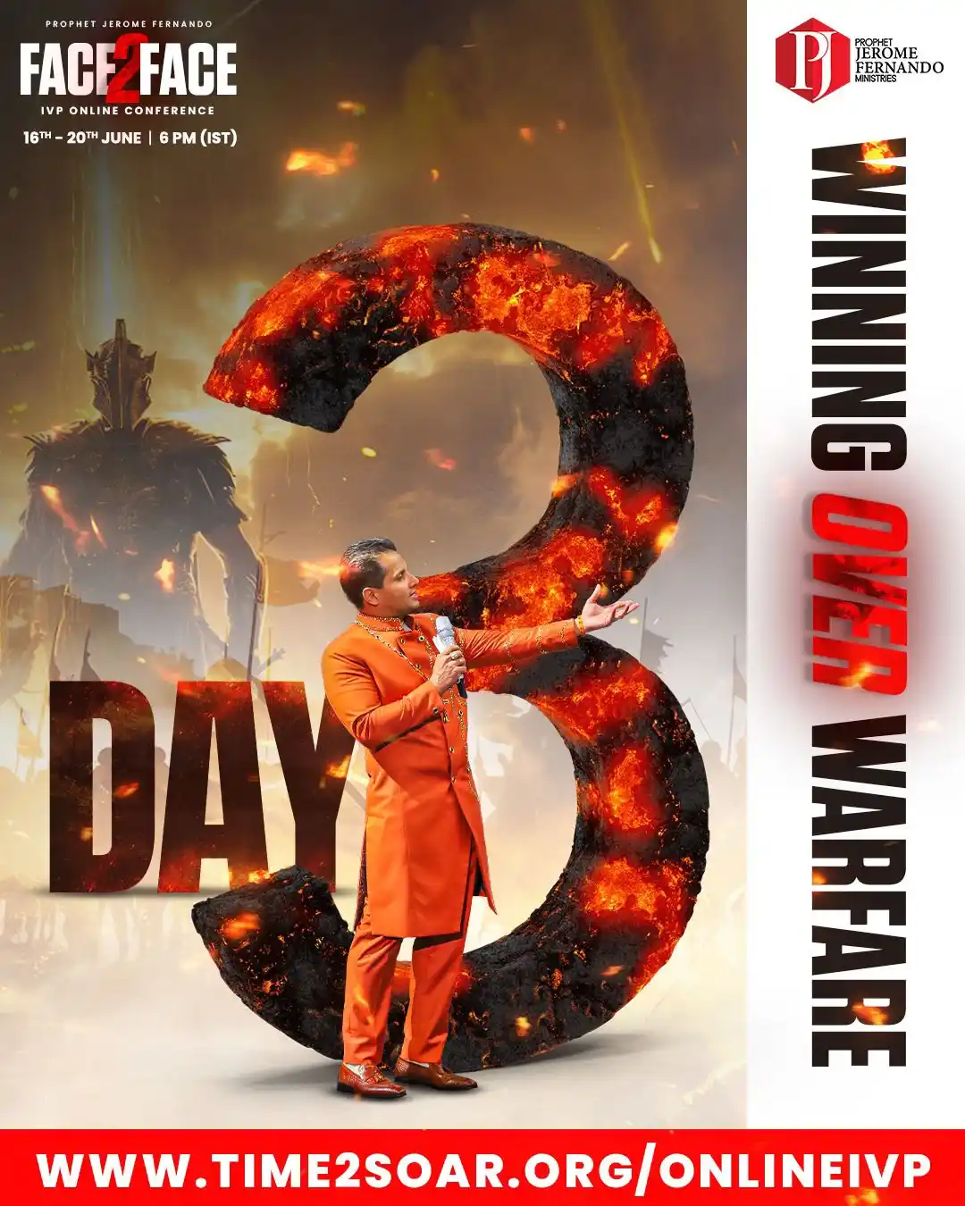 Image from Prophet Jerome Fernando Ministries: Day 3 of the Face2Face IVP Online Conference with Prophet Jerome Ferna...