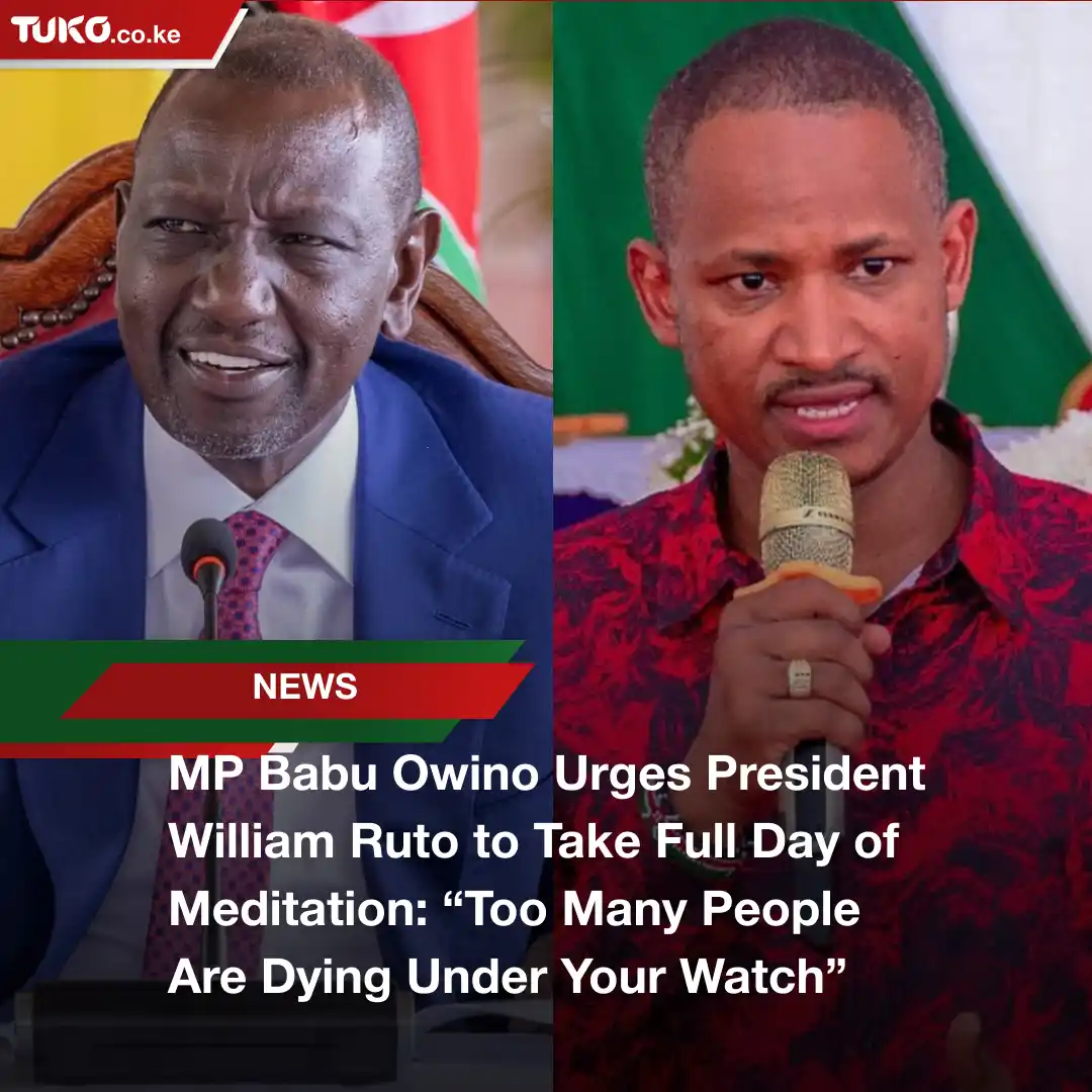 Image from Politics Ke & Updates 🇰🇪🔞: 🤔 Embakasi East MP Babu Owino has urged President William Ruto to be ...