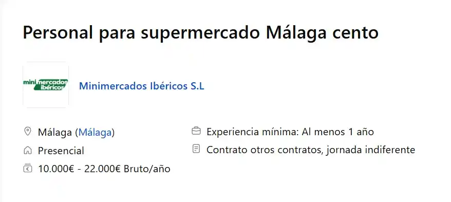 Image from ÁLORACTIVA (IU): 💼 | *EMPLEO* *PERSONAL PARA SUPERMERCADO* 📢 *Empresa*: Minimercado...