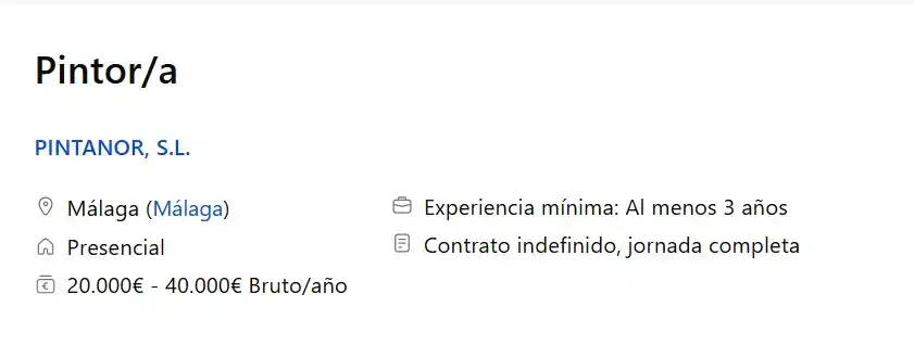 Image from ÁLORACTIVA (IU): 💼 | *EMPLEO* *PINTOR/A* 📢 *Empresa*: Pintanor, S.L 🌍 *Lugar:* Má...