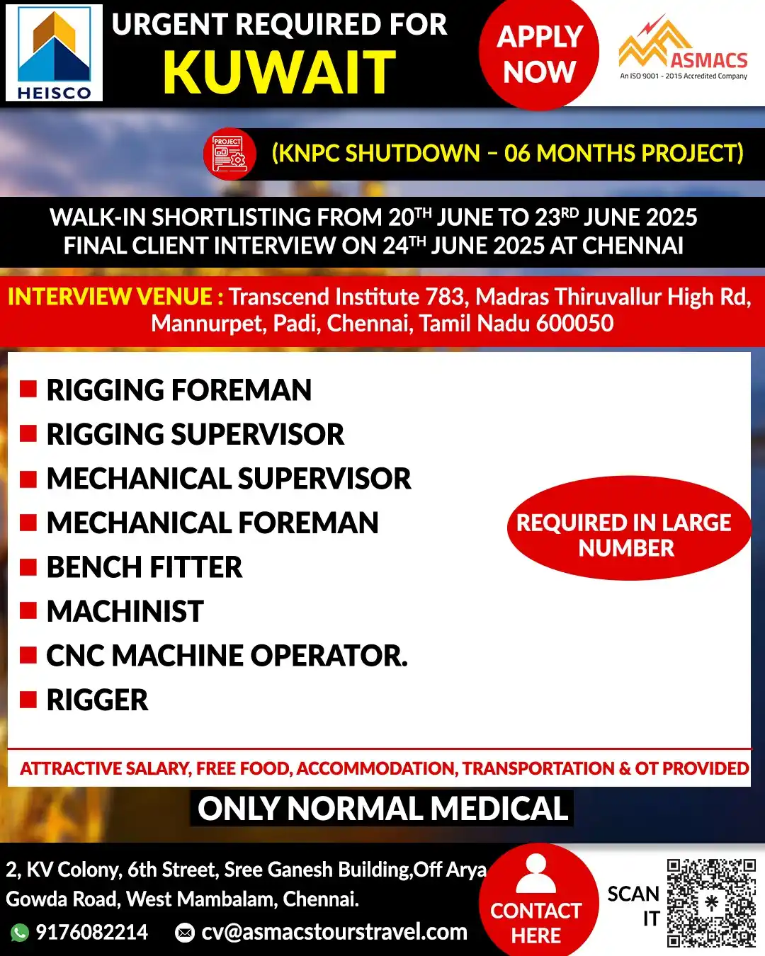 Image from Asmacs Jobs: 🌟Exciting KUWAIT Opportunities! 🌟 ⚡ Shortlisting in Progress – Don...