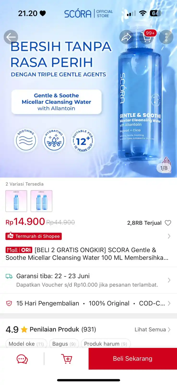 Image from SHOPEE DISKON ✅: Ga bohong, diskon segede ini susah dicari! 🤫 https://s.shopee.co.id/4...