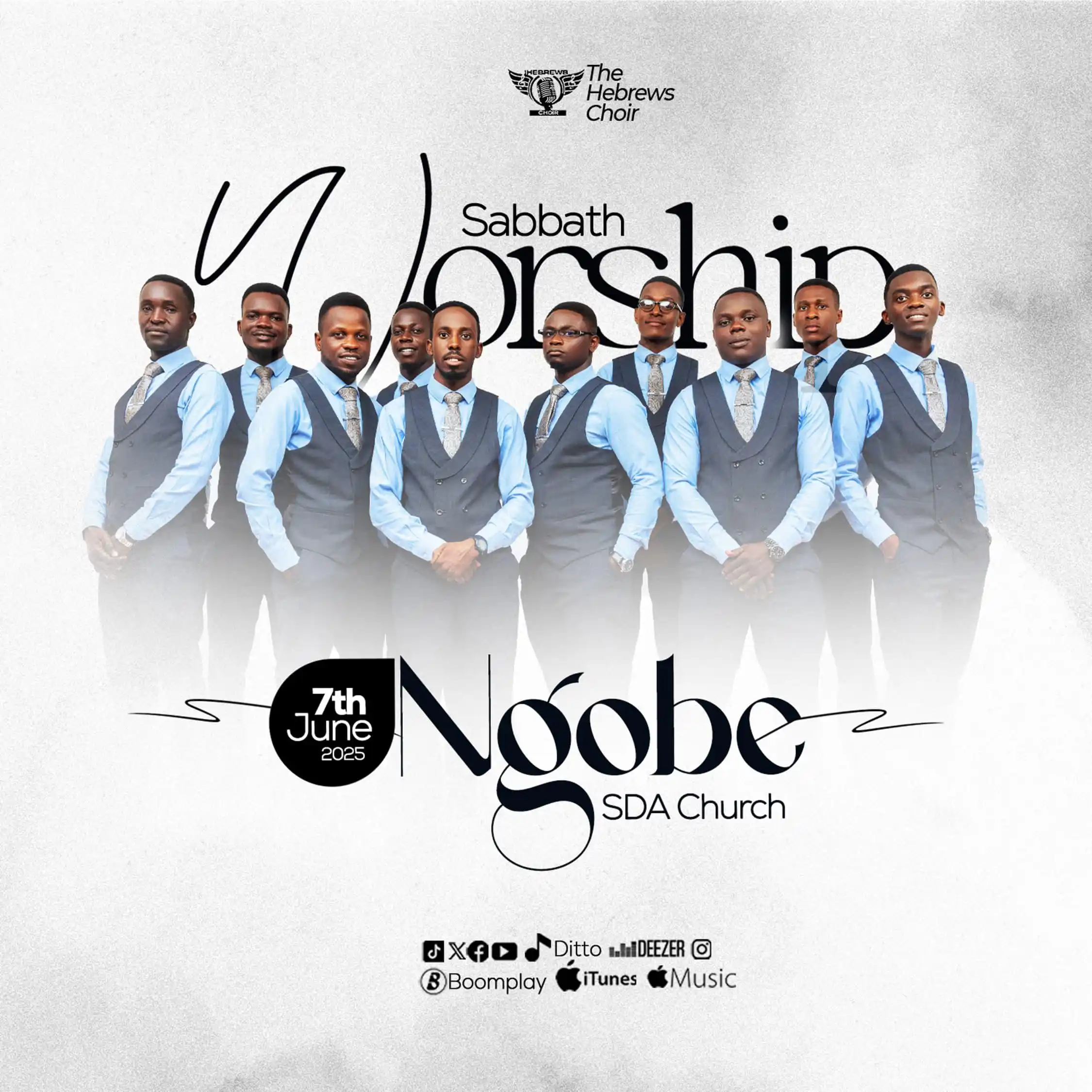 Image from The Hebrews Choir UG: *Happy Sabbath 💐🥰*  We will worship with the good people of Ngobe SD...