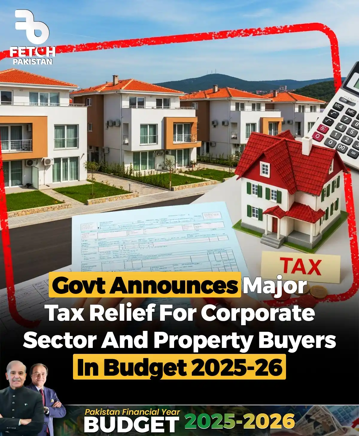 Image from Fetch Pakistan: In Budget 2025-26, the government has announced major tax relief for t...