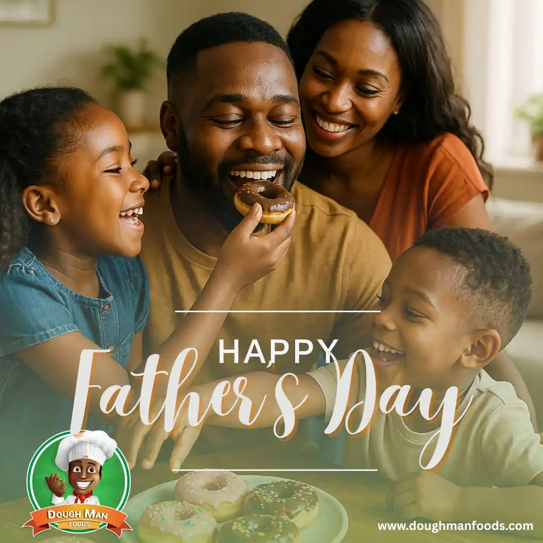 Image from Dough Man Foods: In this house, Daddy is the hero — until it’s time to share the doughn...