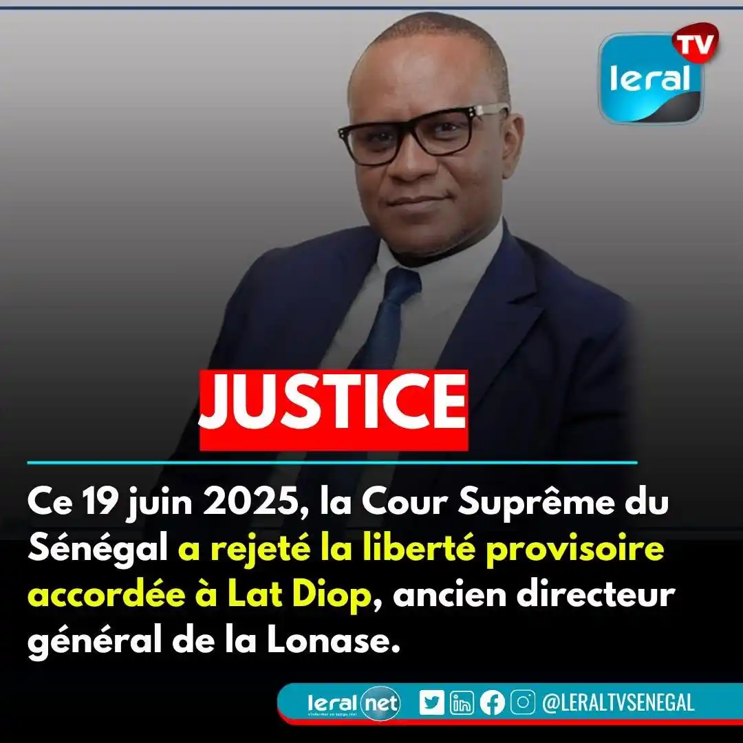 Image from Leral.Net : 🔴 Justice – Verdict de la Cour Suprême  Ce jeudi 19 juin 2025, la Cou...