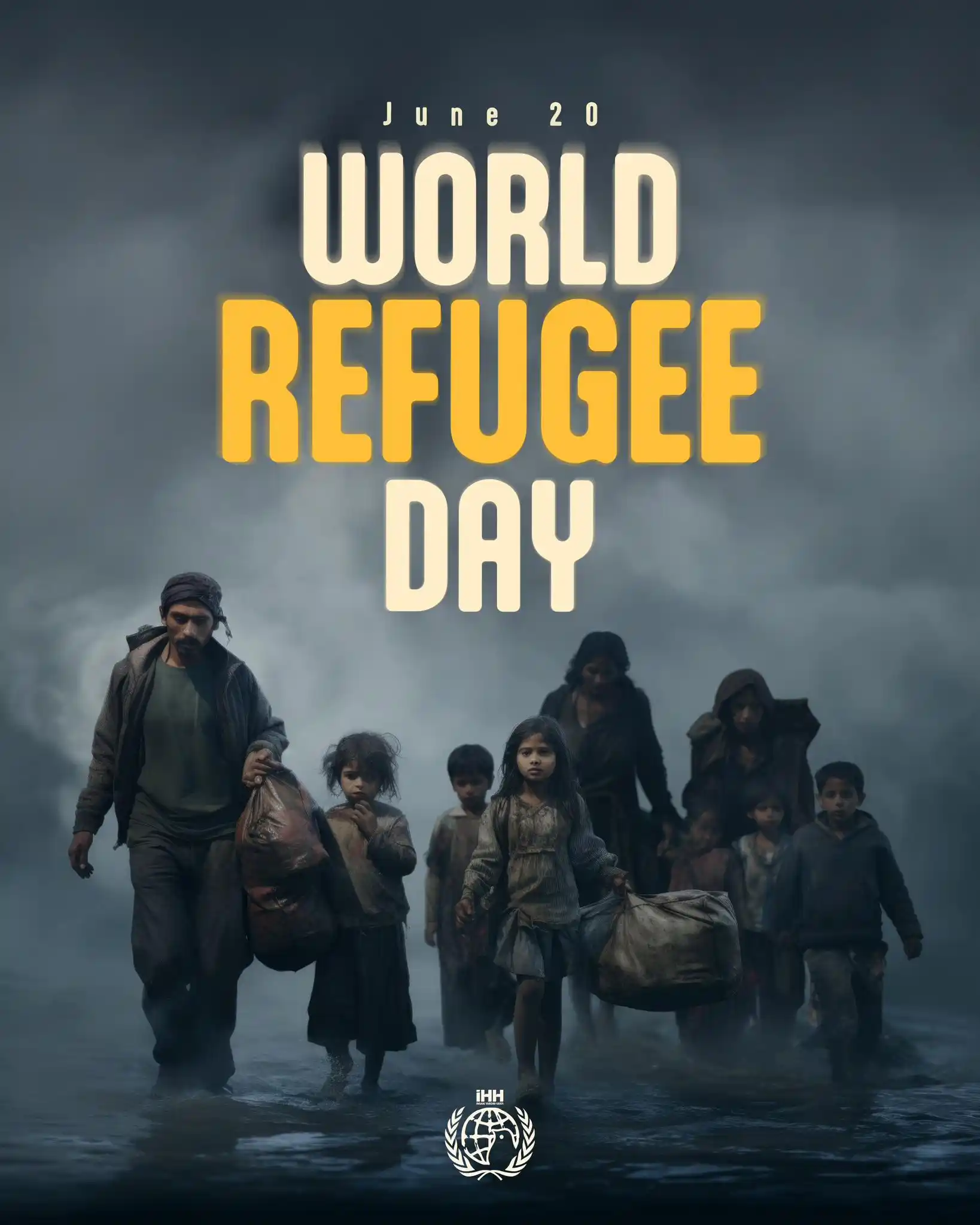 Image from IHH Humanitarian Relief Foundation: millions of people who have been forcibly displaced are still hopeful ...
