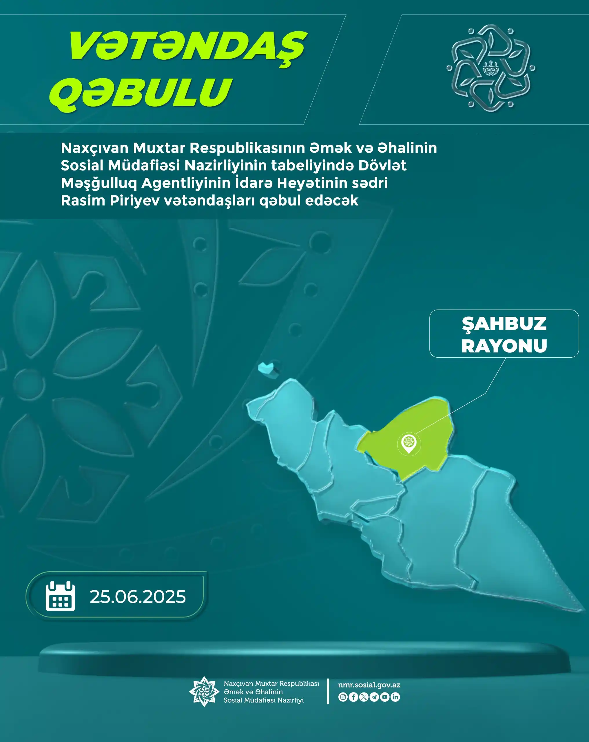 Image from Naxçıvan Muxtar Respublikasının Əmək və Əhalinin Sosial Müdafiəsi Nazirliyi: ✅Naxçıvan Muxtar Respublikasının Əmək və Əhalinin Sosial Müdafiəsi Naz...