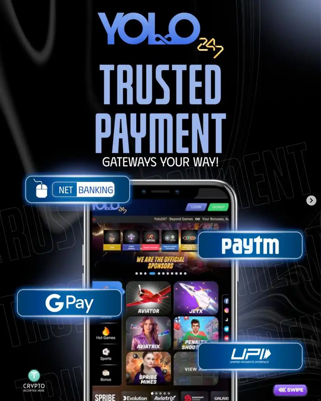 Image from YOLO247: 💸 No stress. No guesswork. Just smooth, secure payments.  ➡ From UPI ...