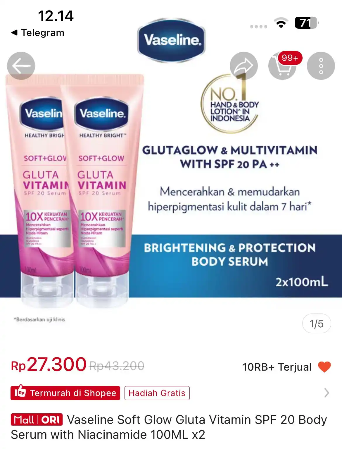 Image from SHOPEE DISKON ✅: Nominal secuil, tapi dapet barang wow! 😎 https://s.shopee.co.id/1VnZY...
