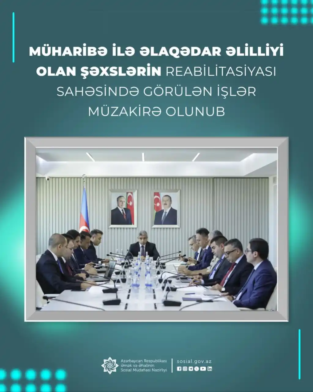 Image from Naxçıvan Muxtar Respublikasının Əmək və Əhalinin Sosial Müdafiəsi Nazirliyi: 🔹 Ölkəmizin ərazi bütövlüyü uğrunda aparılan hərbi əməliyyatlar zaman...
