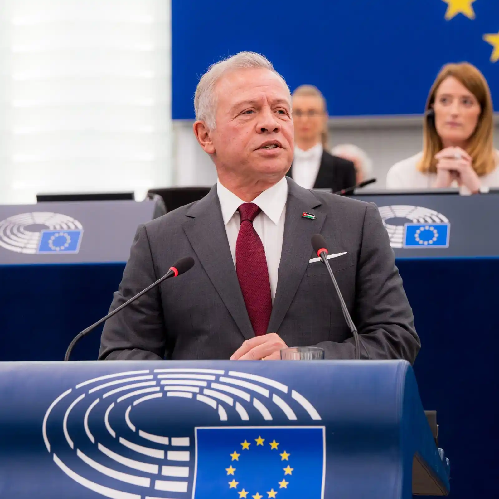 Image from European Parliament: "Palestinians, like all people, deserve the rights to freedom, soverei...