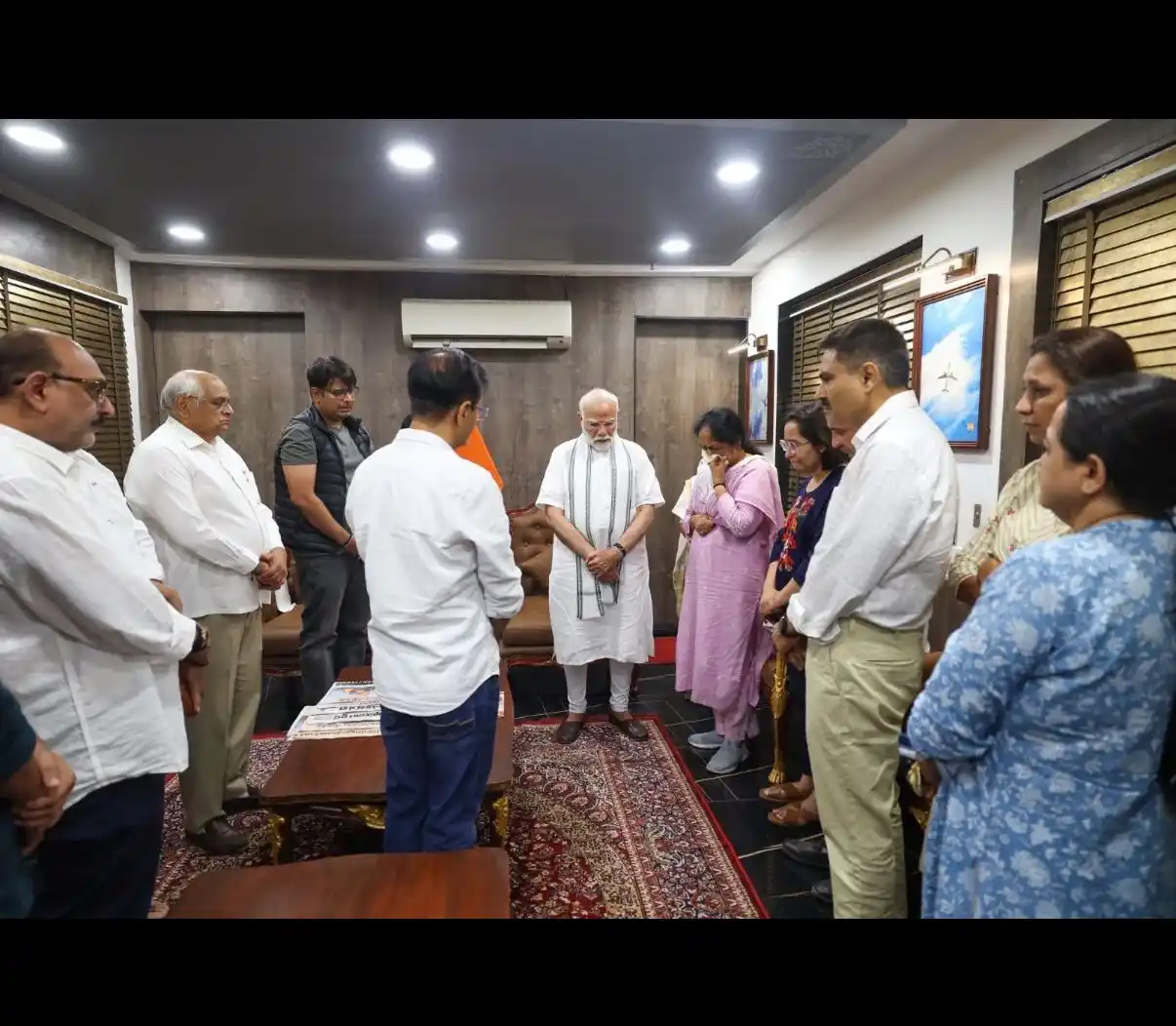 Image from SANSAD TV: Prime Minister Narendra Modi condoles the passing of former Gujarat Ch...