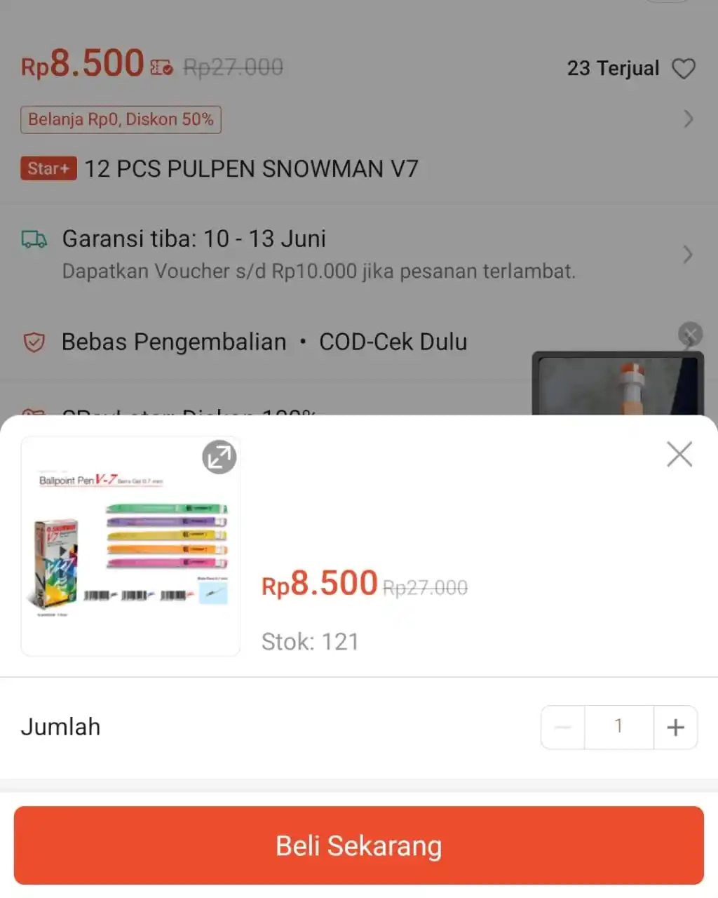 Image from DISKON SORECU: pulpen Snowman pake voc toko 50% s.shopee.co.id/8UwwyT8WOZ...