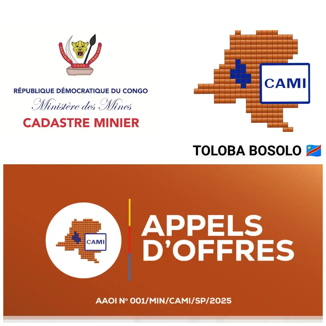 Image from TOLOBA BOSOLO: RDC 🇨🇩 - CAMI :  Le Cadastre Minier dans le cadre de son budget d'in...