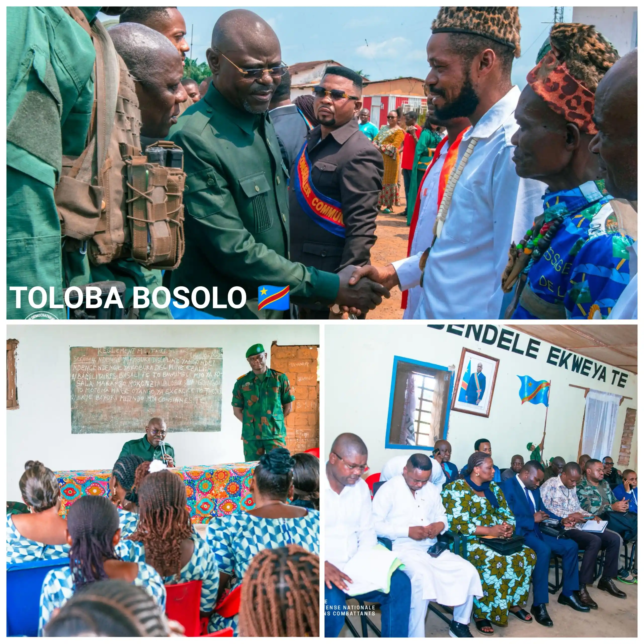 Image from TOLOBA BOSOLO: RDC 🇨🇩 - DÉFENSE NATIONALE : En tournée dans le Grand Équateur pour ...