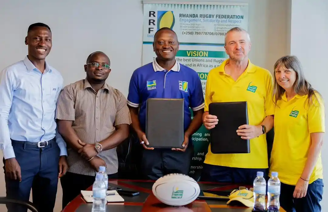 Image from Hippos Fans Club: 🇷🇼 The Rwanda Rugby (RRF) has signed a £5,000 partnership with the U...