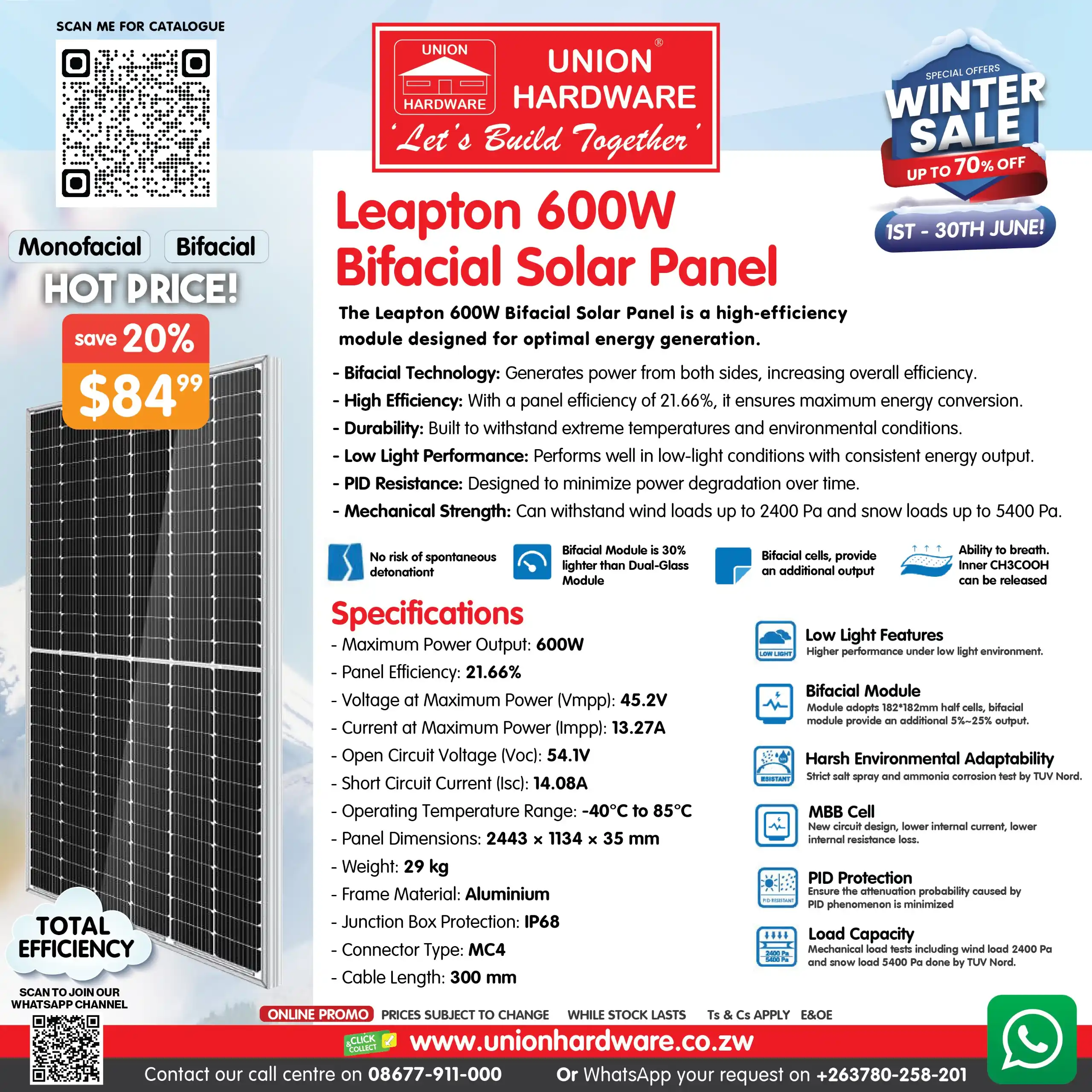 Union Hardware Zimbabwe post