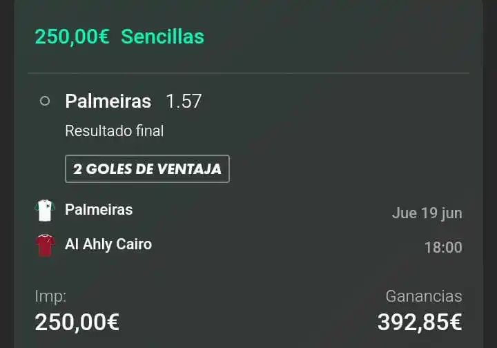 Image from Apuestas 🧠 Einstein: *STAKE 1 || @1.57*📊      _Palmeiras llega con mucha más pegada, juega...
