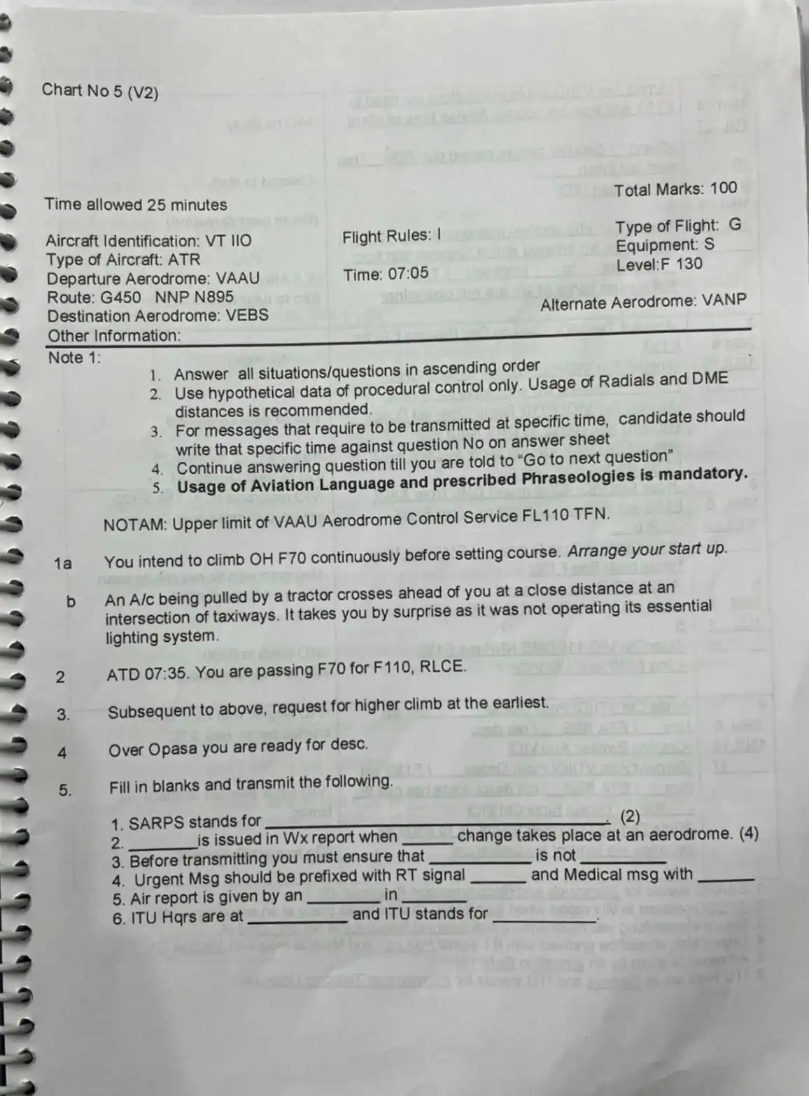 Image from AviationSpot Channel: *`Today’s Afternoon RTR Paper`* 📚 _CHENNAI ATTEMPT_ ✈️ ...