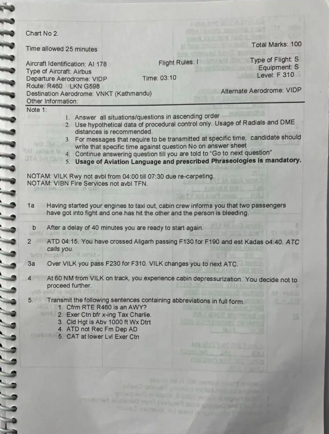 Image from AviationSpot Channel: *`Today’s Morning RTR Paper`* 📚 _CHENNAI ATTEMPT_ ✈️ ...