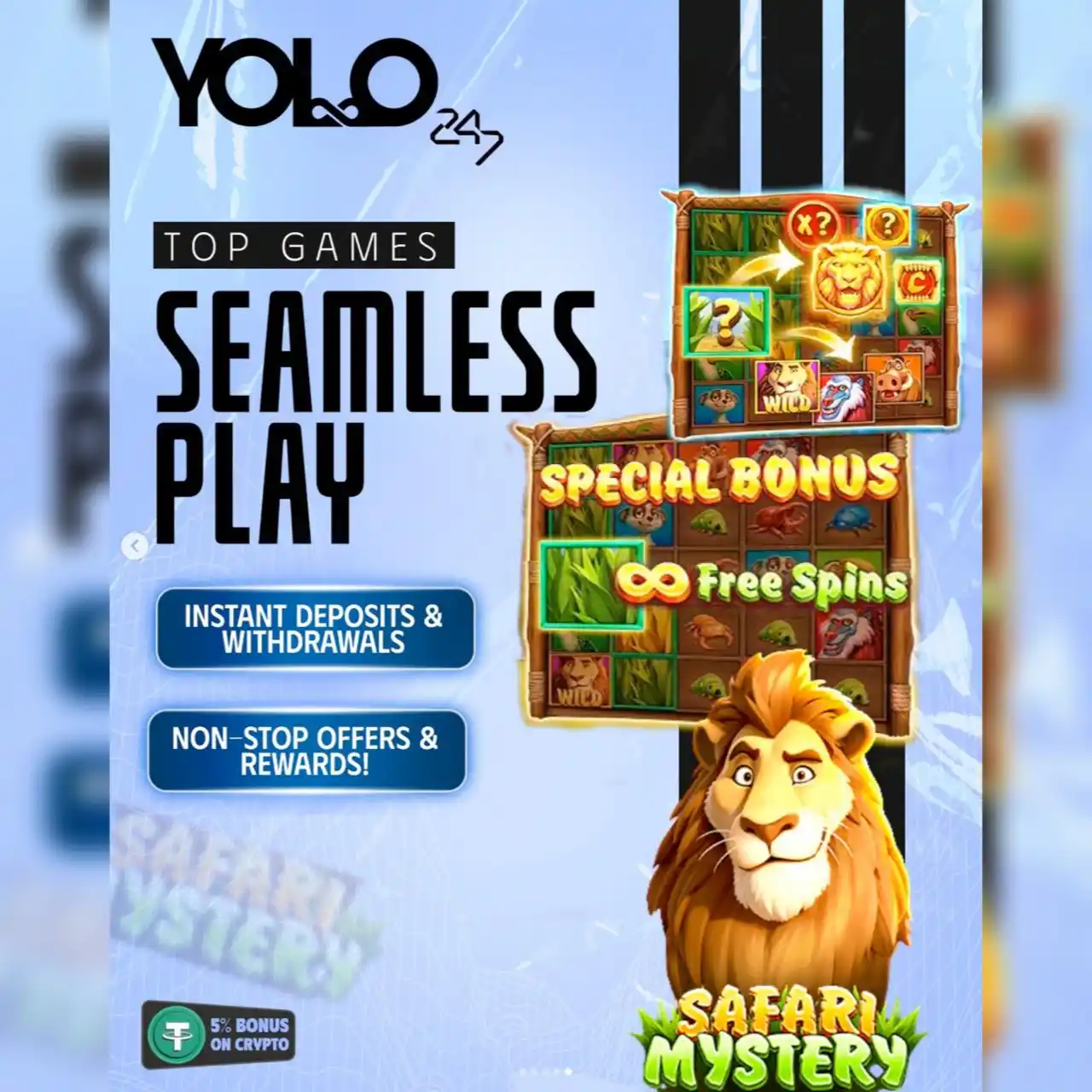 Image from YOLO247: 🎮 Top Games. Seamless Play. Instant Withdrawals.  🎁 Non-stop Offers ...
